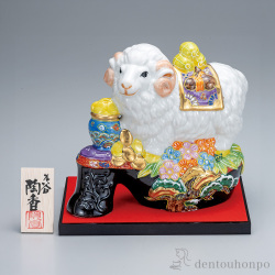 七福神 寿老人 シルキーゴールド / 恵比寿 大黒 宝船 置物 幸運 高岡