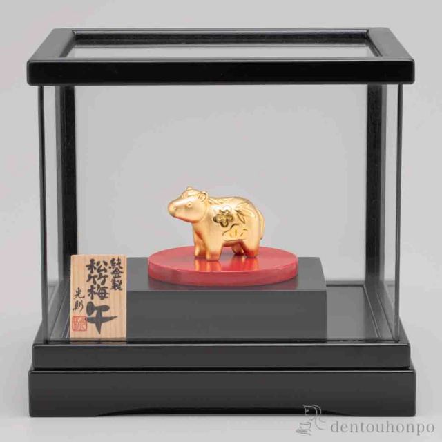 帖佐美行 「国神追想」干支╴子(ネズミ) ガラスケース入り 縁起物 帖佐美行 「国神追想」干支╴子(ネズミ) ガラスケース入り